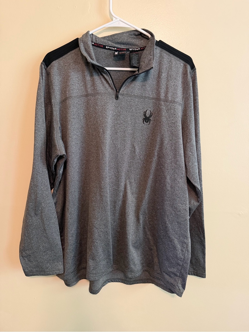 Spyder Gray 1/4 Zip Performance Pullover